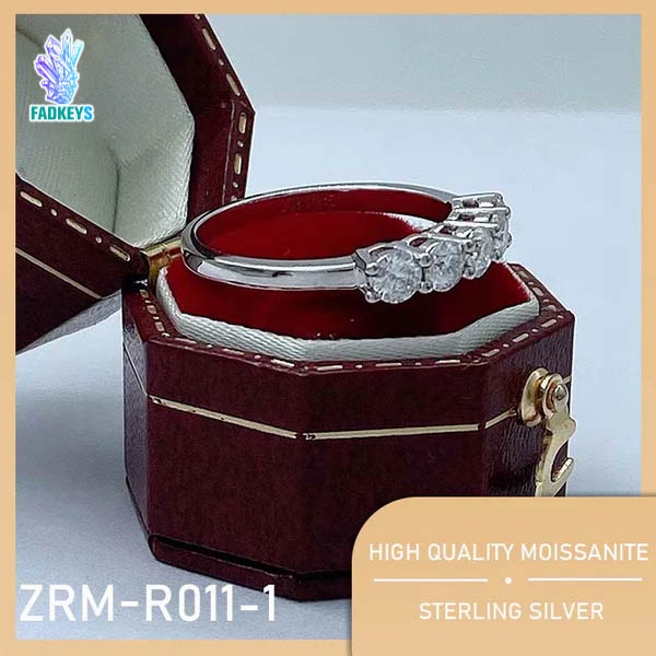 （7 Princess)925 Sterling Silver Moissanite Ring【ZRM-R011】
